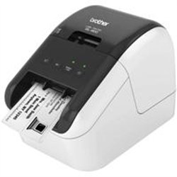 IMPRESORA DE ETIQUETAS BROTHER QL800, CONEXION USB, CINTAS DE 12 MM HASTA 62 MM, IMPRESION DE CODIGOS DE BARRAS, 93 ETIQUETAS PO