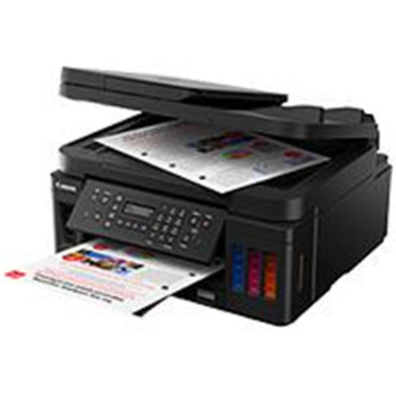 MULTIFUNCIONAL CANON G7010, TINTA CONTINUA, IPM 13 NEGRO/6.8 COLOR, USB, WIFI,ETHERNET RED, DUPLEX, ADF, CAMA PLANA CARTA/8.5X11