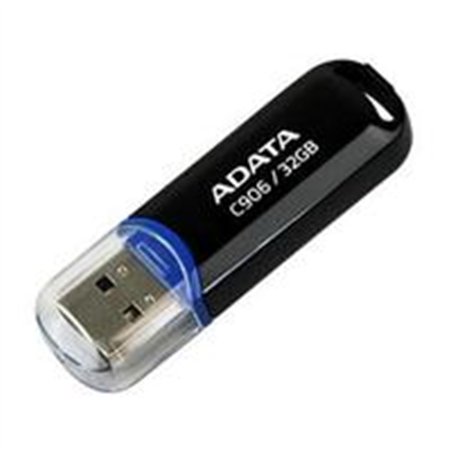 MEMORIA ADATA 32GB USB 2.0 C906 NEGRO (AC906-32G-RBK)