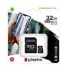 MEMORIA FLASH MICRO SD KINGSTON SDXC CANVAS SELECT PLUS 32GB 100R UHS-I U1 V10 C/ADAPTADOR (SDCS2/32GB)