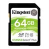 MEMORIA KINGSTON SDXC CANVAS SELECT PLUS 64GB UHS-I CLASE 10 (SDS2/64GB)