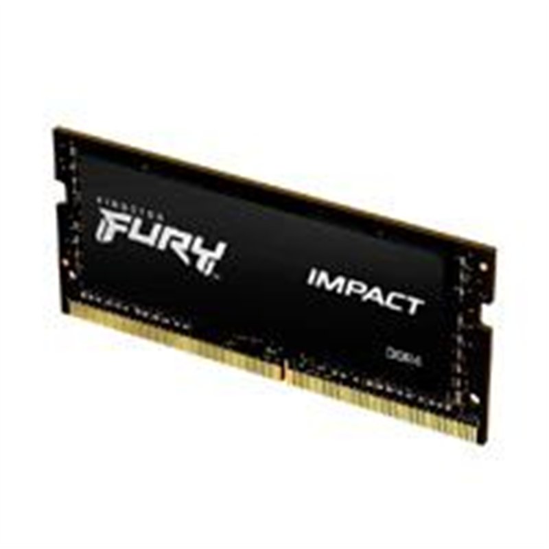MEMORIA RAM KINGSTON SODIMM DDR4 8GB 3200MT/S FURY IMPACT BLACK CL20 260PIN 1.2V C/DIFUSOR DE CALOR P/LAPTOP (KF432S20IB/8)
