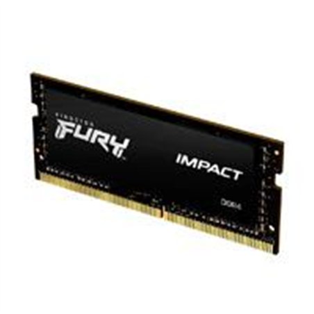 MEMORIA RAM KINGSTON SODIMM DDR4 8GB 3200MT/S FURY IMPACT BLACK CL20 260PIN 1.2V C/DIFUSOR DE CALOR P/LAPTOP (KF432S20IB/8)