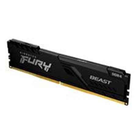 MEMORIA RAM KINGSTON DIMM DDR4 8GB 3200MT/S FURY BEAST BLACK CL16 288PIN 1.35V C/DISIPADOR DE CALOR P/PC/GAMER/ALTO RENDIMIENTO 