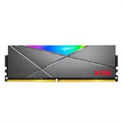 MEMORIA XPG SPECTRIX D50 UDIMM DDR4 16GB PC4-28800 3600MHZ CL18 1.35V RGB CON DISIPADOR PC/GAMER COLOR GRIS ( AX4U360016G18I-ST5