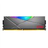 MEMORIA XPG SPECTRIX D50 UDIMM DDR4 8GB PC4-28800 3600MHZ CL18 1.35V RGB CON DISIPADOR PC/GAMER COLOR GRIS (AX4U36008G18I-ST50)