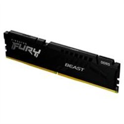 MEMORIA RAM KINGSTON DIMM DDR5 16GB 5200MT/S FURY BEAST BLACK CL40 288PIN 1.25V C/DISIPADOR DE CALOR P/PC/GAMER/ALTO RENDIMIENTO