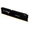 MEMORIA RAM KINGSTON DIMM DDR5 16GB 5200MT/S FURY BEAST BLACK CL40 288PIN 1.25V C/DISIPADOR DE CALOR P/PC/GAMER/ALTO RENDIMIENTO