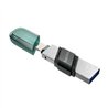 MEMORIA SANDISK 128GB IXPAND FLASH DRIVE FLIP PARA IPHONE/IPAD LIGHTNING/USB 3.1 METLICA CON TAPA DE PLSTICO SDIX90N-128G-GN6NE
