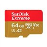 MEMORIA SANDISK MICRO SDXC 64GB EXTREME 170MB/S 4K CLASE 10 A2 V30 C/ADAPTADOR SDSQXAH-064G-GN6MA