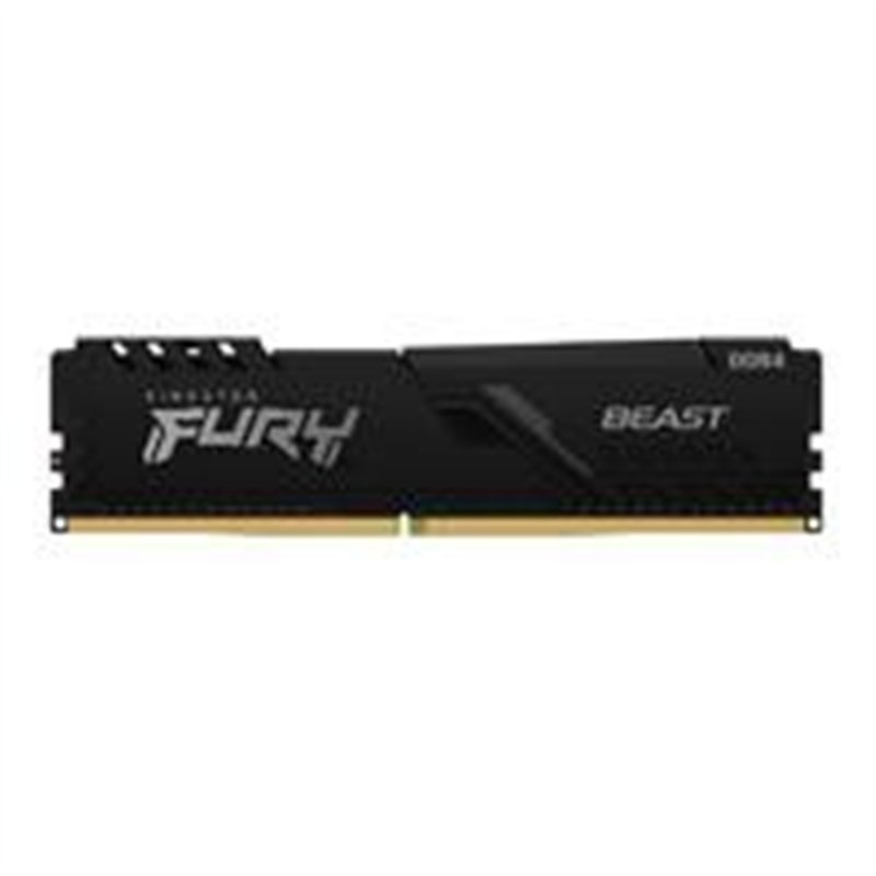 MEMORIA RAM KINGSTON DIMM DDR4 32GB 3200MT/S FURY BEAST BLACK XMP CL16 288PIN 1.35V C/DISIPADOR DE CALOR P/PC/GAMER/ALTO RENDIMI