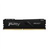 MEMORIA RAM KINGSTON DIMM DDR4 16GB 3200MT/S FURY BEAST BLACK XMP CL16 288PIN 1.35V C/DISIPADOR DE CALOR P/PC/GAMER/ALTO RENDIMI