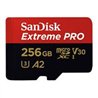 MEMORIA SANDISK MICRO SDXC 256GB EXTREME PRO 200MB/S 4K CLASE 10 A2 V30 C/ADAPTADOR SDSQXCD-256G-GN6MA