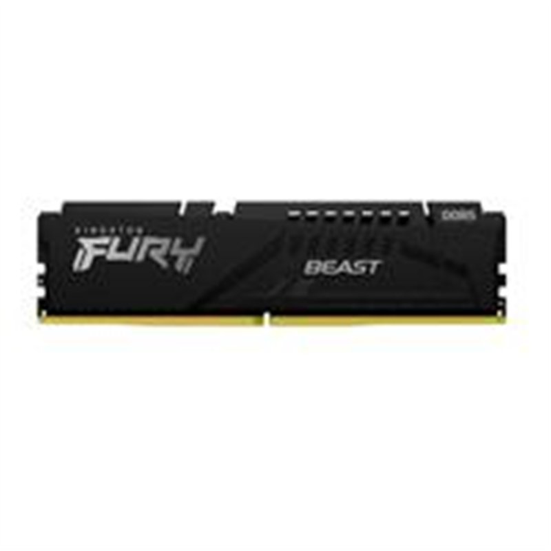 MEMORIA RAM KINGSTON DIMM DDR5 32GB 5200MT/S FURY BEAST BLACK XMP CL40 288PIN 1.25V C/DISIPADOR DE CALOR P/PC/GAMER/ALTO RENDIMI