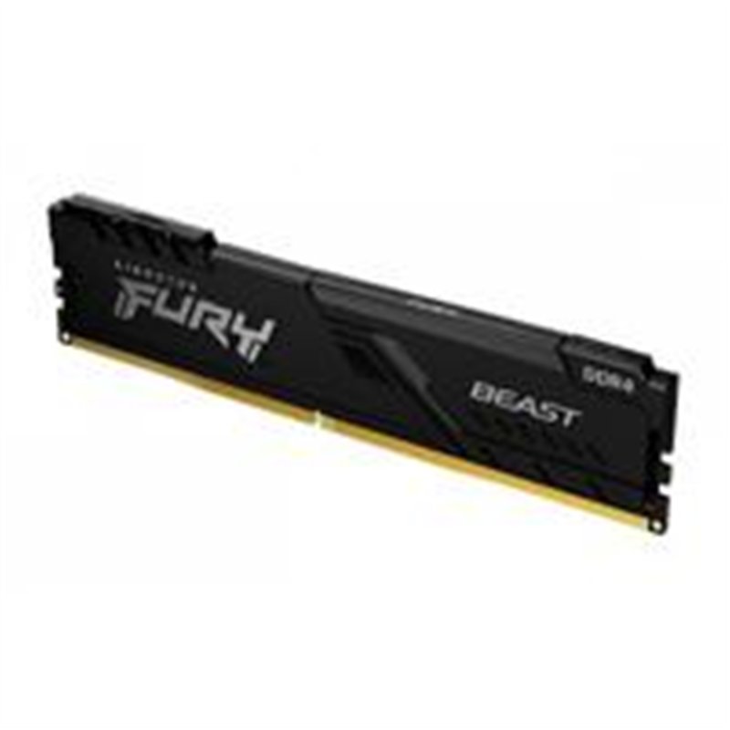 MEMORIA RAM KINGSTON DIMM DDR4 16GB 3600MT/S FURY BEAST BLACK CL18 288PIN 1.35V C/DISIPADOR DE CALOR P/PC/GAMER/ALTO RENDIMIENTO