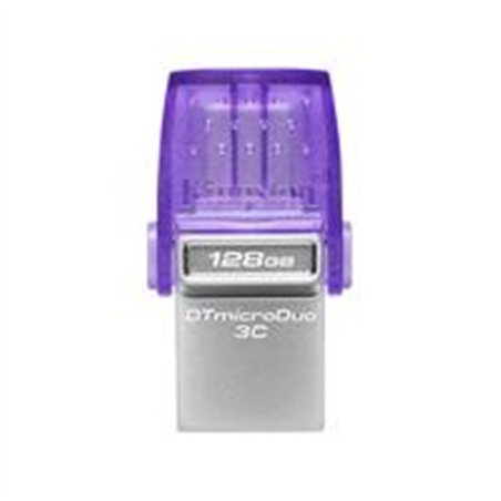 MEMORIA FLASH USB KINGSTON DATA TRAVELER MICRODUO 128GB 3C TYPE A-C (DTDUO3CG3/128GB)
