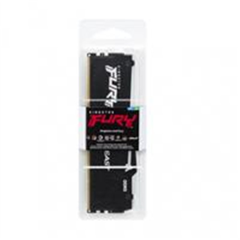 MEMORIA RAM KINGSTON DIMM DDR5 8GB 5200MT/S FURY BEAST BLACK RGB CL40 288PIN 1.25V C/DISIPADOR DE CALOR P/PC/GAMER/ALTO RENDIMIE