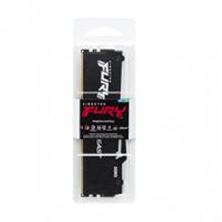 MEMORIA RAM KINGSTON DIMM DDR5 8GB 5200MT/S FURY BEAST BLACK RGB CL40 288PIN 1.25V C/DISIPADOR DE CALOR P/PC/GAMER/ALTO RENDIMIE