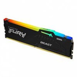 MEMORIA RAM KINGSTON DIMM DDR5 32GB 5600MT/S FURY BEAST BLACK XMP RGB CL40 288PIN 1.25V C/DISIPADOR DE CALOR P/PC/GAMER/ALTO REN