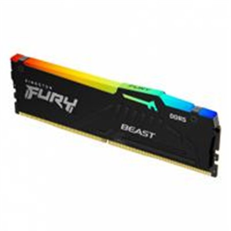 MEMORIA RAM KINGSTON DIMM DDR5 32GB 5600MT/S FURY BEAST BLACK XMP RGB CL40 288PIN 1.25V C/DISIPADOR DE CALOR P/PC/GAMER/ALTO REN