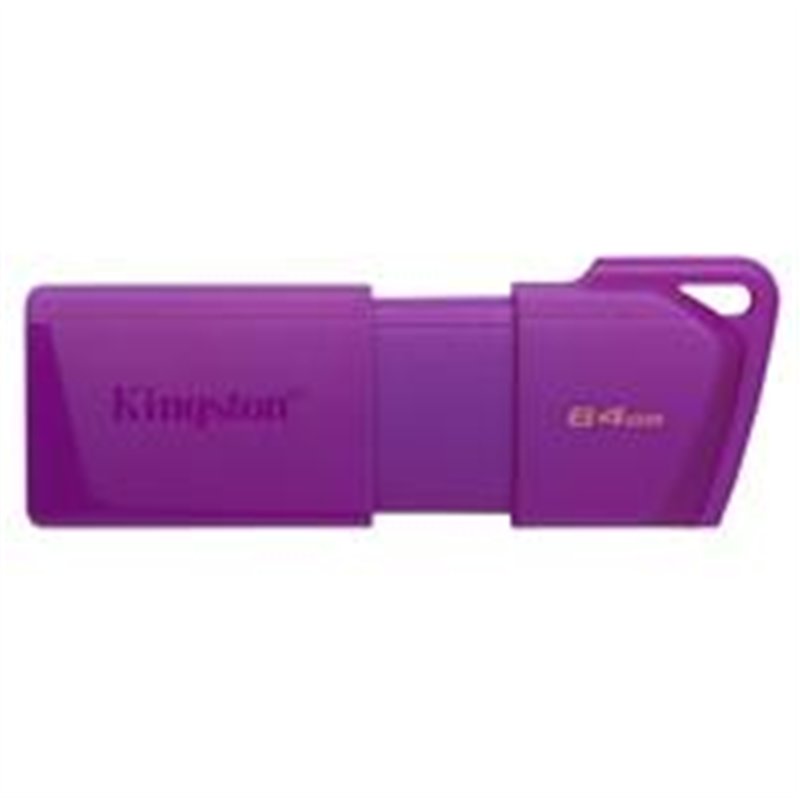MEMORIA FLASH USB KINGSTON DATA TRAVELER EXODIA 64GB GEN 1 3.2 TIPO A MORADO NEON (KC-U2L64-7LP)