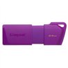 MEMORIA FLASH USB KINGSTON DATA TRAVELER EXODIA 64GB GEN 1 3.2 TIPO A MORADO NEON (KC-U2L64-7LP)