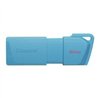 MEMORIA FLASH USB KINGSTON DATA TRAVELER EXODIA 64GB GEN 1 3.2 TIPO A TURQUESA NEON (KC-U2L64-7LB)