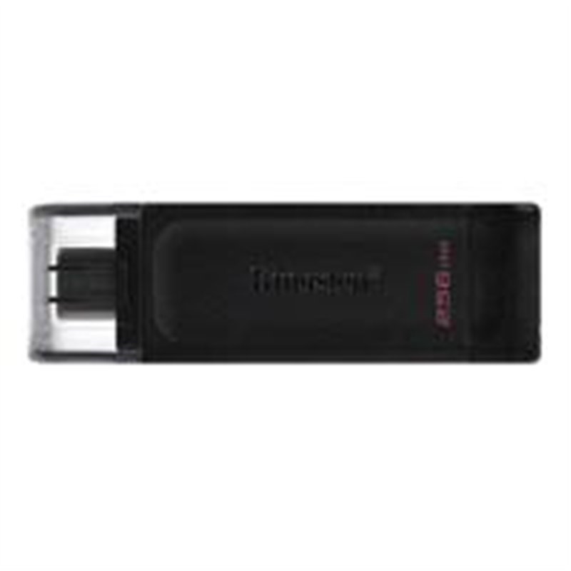 MEMORIA FLASH USB KINGSTON DATA TRAVELER 70 256GB GEN 1 3.2 TIPO C NEGRO (DT70/256GB)
