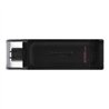 MEMORIA FLASH USB KINGSTON DATA TRAVELER 70 256GB GEN 1 3.2 TIPO C NEGRO (DT70/256GB)
