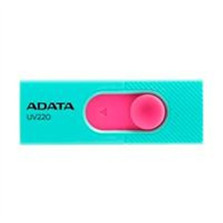 MEMORIA ADATA 32GB USB 2.0 UV220 RETRACTIL AZUL-ROSA (AUV220-32G-RGNPK)