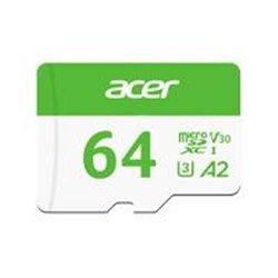 MEMORIA ACER MSC300 MICRO SD 64GB UHS-I V30 LECT. 160MB/S ESCRIT. 120MB/S (BL.9BWWA.302)