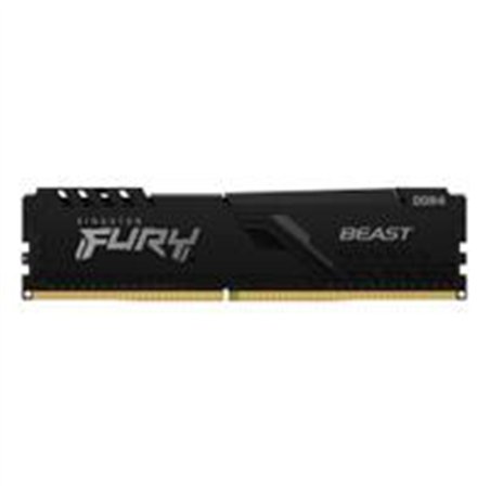 MEMORIA RAM KINGSTON DIMM DDR4 8GB 3600MT/S FURY BEAST BLACK XMP CL17 288PIN 1.35V C/DISIPADOR DE CALOR P/PC/GAMER/ALTO RENDIMIE
