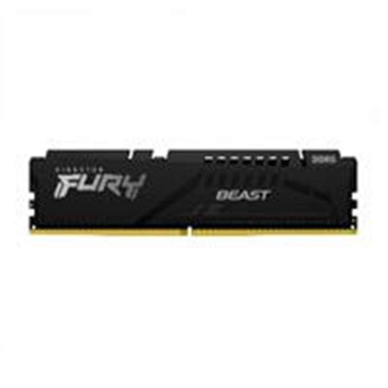 MEMORIA RAM KINGSTON DIMM DDR5 16GB 5600MT/S FURY BEAST BLACK XMP CL40 288PIN 1.25V C/DISIPADOR DE CALOR P/PC/GAMER/ALTO RENDIMI