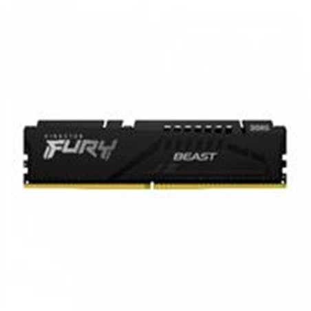 MEMORIA RAM KINGSTON DIMM DDR5 16GB 5600MT/S FURY BEAST BLACK XMP CL40 288PIN 1.25V C/DISIPADOR DE CALOR P/PC/GAMER/ALTO RENDIMI