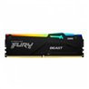 MEMORIA RAM KINGSTON DIMM DDR5 16GB 5600MT/S FURY BEAST BLACK EXPO RGB CL36 288PIN 1.25V C/DISIPADOR DE CALOR P/PC/GAMER/ALTO RE