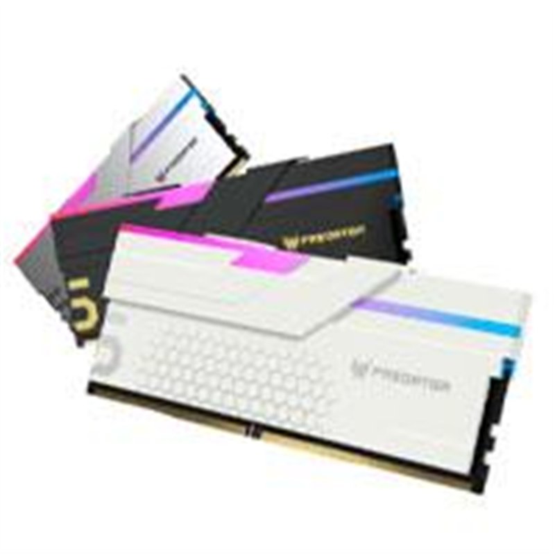 MEMORIA ACER PREDATOR HERMES U-DIMM DDR5 32GB (2X16GB) 6800 MT/S CL32 GAMING RGB