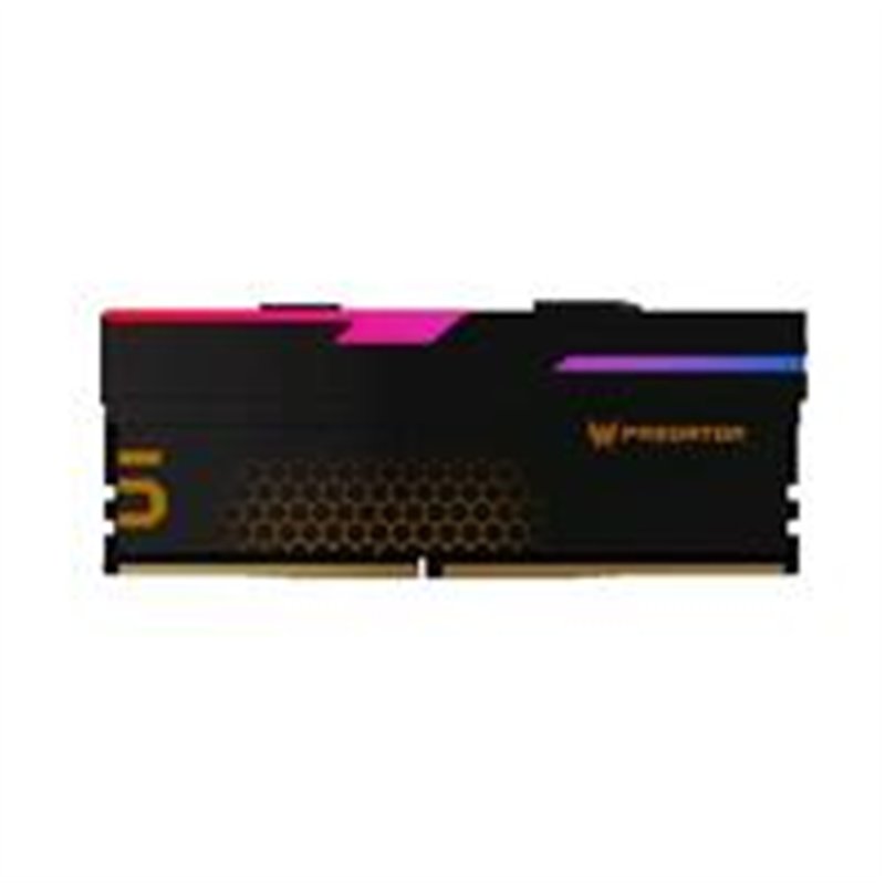 MEMORIA PREDATOR HERMES UDIMM DDR5 32GB 2X16GB 6800 MT/S CL32 GAMING RGB COLOR NEGRO BL.9BWWR.400