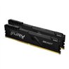 MEMORIA RAM KINGSTON DIMM DDR4 16GB 2X8GB 3200MT/S FURY BEAST BLACK XMP CL16 288PIN 1.35V C/DISIPADOR DE CALOR P/PC/GAMER/ALTO R