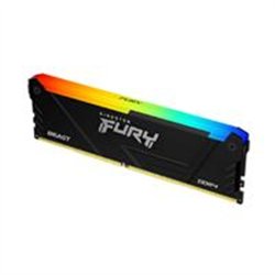 MEMORIA RAM KINGSTON DIMM DDR4 32GB 3200MT/S FURY BEAST BLACK XMP RGB CL16 288PIN 1.35V C/DISIPADOR DE CALOR P/PC/GAMER/ALTO REN