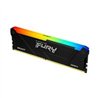 MEMORIA RAM KINGSTON DIMM DDR4 32GB 3200MT/S FURY BEAST BLACK XMP RGB CL16 288PIN 1.35V C/DISIPADOR DE CALOR P/PC/GAMER/ALTO REN