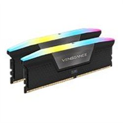 MEMORIA RAM CORSAIR DDR5 VENGEANCE RGB 48GB 2 X 24GB 7000MT/S CL36 BLACK CMH48GX5M2B7000C36