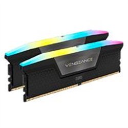 MEMORIA RAM CORSAIR DDR5 RGB VENGEANCE 48GB 2 X 24GB 6000MT/S CL30 BLACK CMH48GX5M2B6000C30