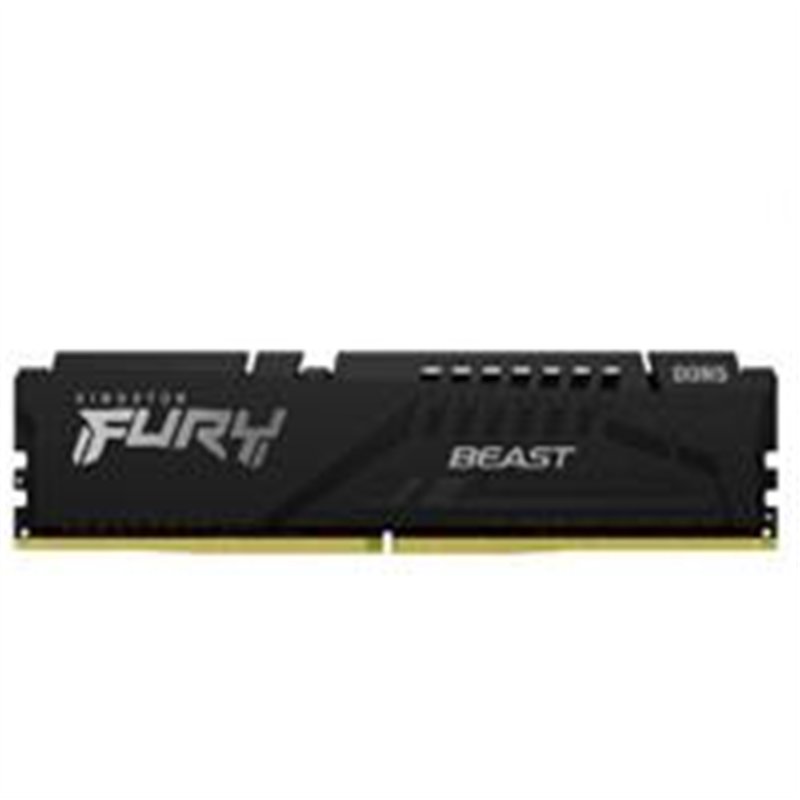 MEMORIA RAM KINGSTON DIMM DDR5 32GB 2X16GB 5200MT/S FURY BEAST BLACK EXPO CL36 288PIN 1.25V C/DISIPADOR DE CALOR P/PC/GAMER/ALTO