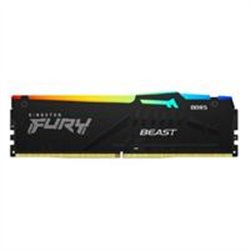 MEMORIA RAM KINGSTON DIMM DDR5 16GB 5200MT/S FURY BEAST BLACK EXPO RGB CL36 288PIN 1.25V C/DISIPADOR DE CALOR P/PC/GAMER/ALTO RE