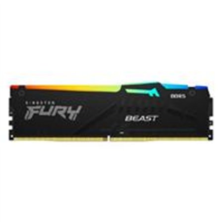 MEMORIA RAM KINGSTON DIMM DDR5 16GB 5200MT/S FURY BEAST BLACK EXPO RGB CL36 288PIN 1.25V C/DISIPADOR DE CALOR P/PC/GAMER/ALTO RE