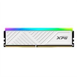 MEMORIA XPG SPECTRIX D35G UDIMM DDR4 8GB PC4-25600 3200MHZ CL16 288PIN 1.35V RGB CON DISIPADOR PC/GAMER COLOR BLANCO (AX4U32008G