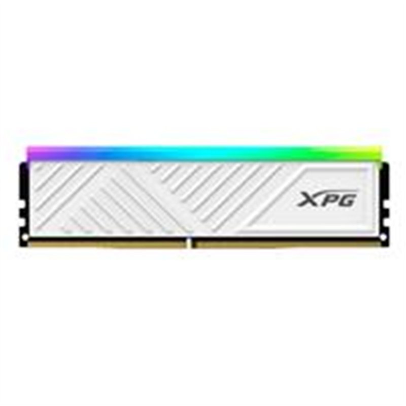 MEMORIA XPG SPECTRIX D35G UDIMM DDR4 8GB PC4-25600 3200MHZ CL16 288PIN 1.35V RGB CON DISIPADOR PC/GAMER COLOR BLANCO (AX4U32008G