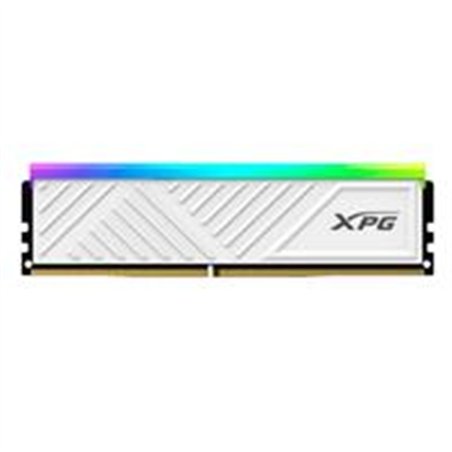 MEMORIA XPG SPECTRIX D35G UDIMM DDR4 8GB PC4-25600 3200MHZ CL16 288PIN 1.35V RGB CON DISIPADOR PC/GAMER COLOR BLANCO (AX4U32008G