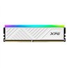 MEMORIA XPG SPECTRIX D35G UDIMM DDR4 8GB PC4-25600 3200MHZ CL16 288PIN 1.35V RGB CON DISIPADOR PC/GAMER COLOR BLANCO (AX4U32008G