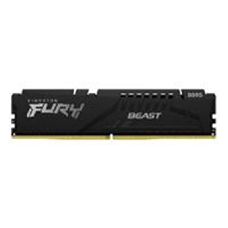MEMORIA RAM KINGSTON DIMM DDR5 16GB 6000MT/S FURY BEAST BLACK EXPO CL36 288PIN 1.25V C/DISIPADOR DE CALOR P/PC/GAMER/ALTO RENDIM